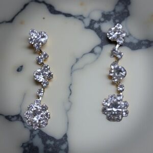 Elegant Silver Drop Earrings (3 for $12 item)